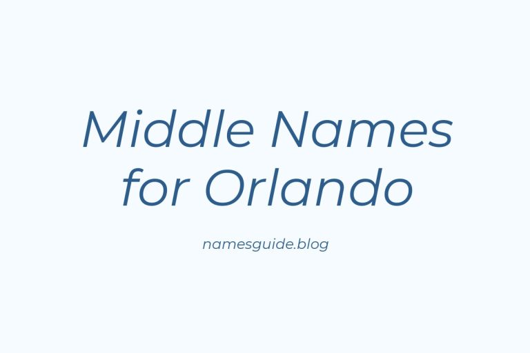 65+ Middle Names for Orlando: The Perfect Complement