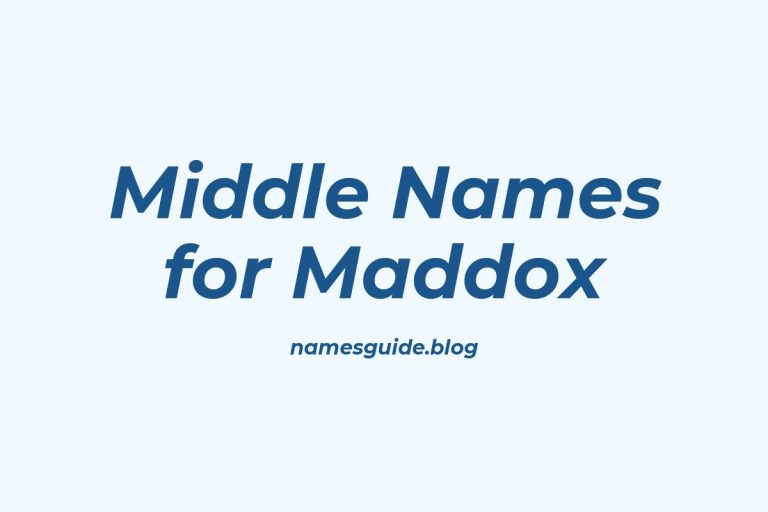 45+ Middle Names for Maddox: The Perfect Fit