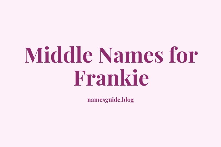 64+ Perfect Middle Names for Frankie
