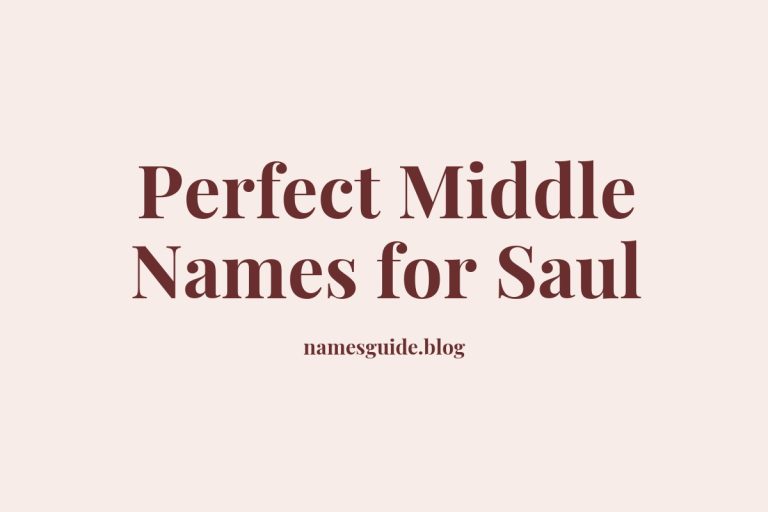 71+ Perfect Middle Names for Saul: Find the Ideal Match