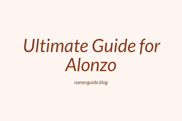 75+ Middle Names for Alonzo: The Ultimate Guide