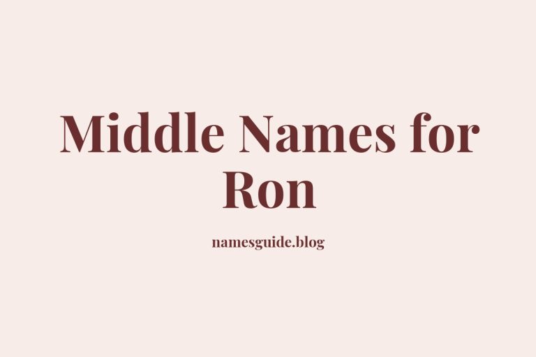 83+ Middle Names for Ron: The Ultimate Guide