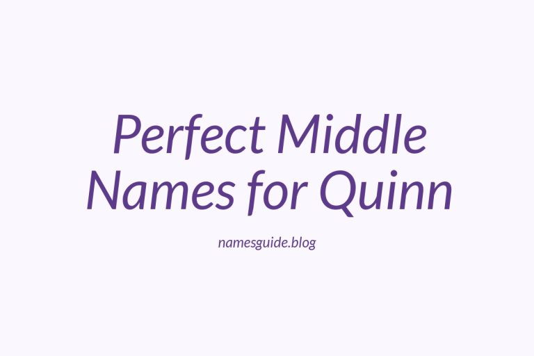 51+ Perfect Middle Names for Quinn