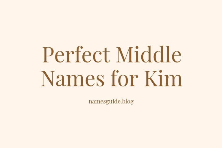 38+ Perfect Middle Names for Kim: Find the Ideal Match