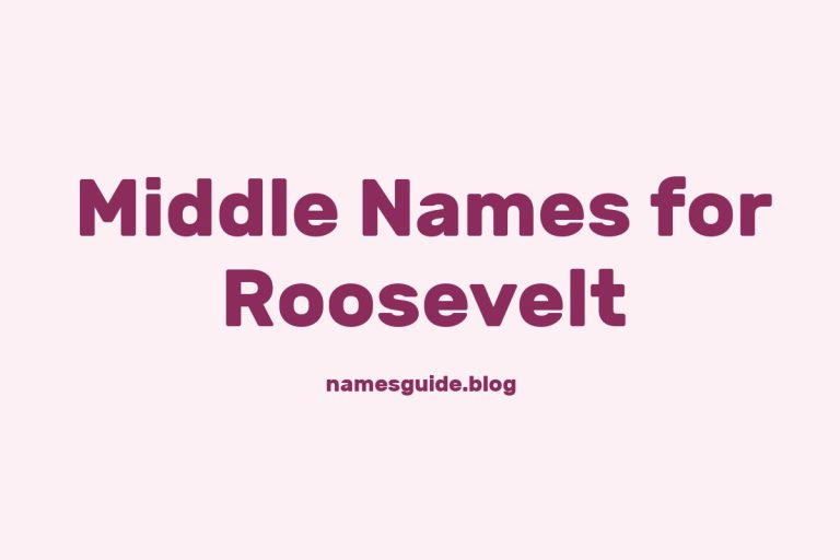 41+ Middle Names for Roosevelt: The Perfect Complement