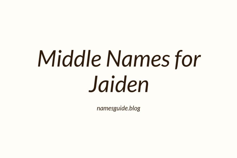 58+ Middle Names for Jaiden: The Ultimate List