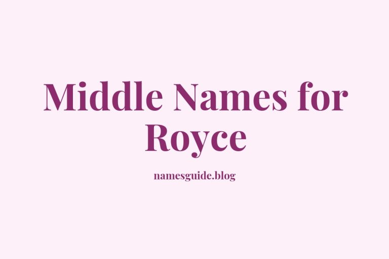 59+ Middle Names for Royce: The Ultimate Guide