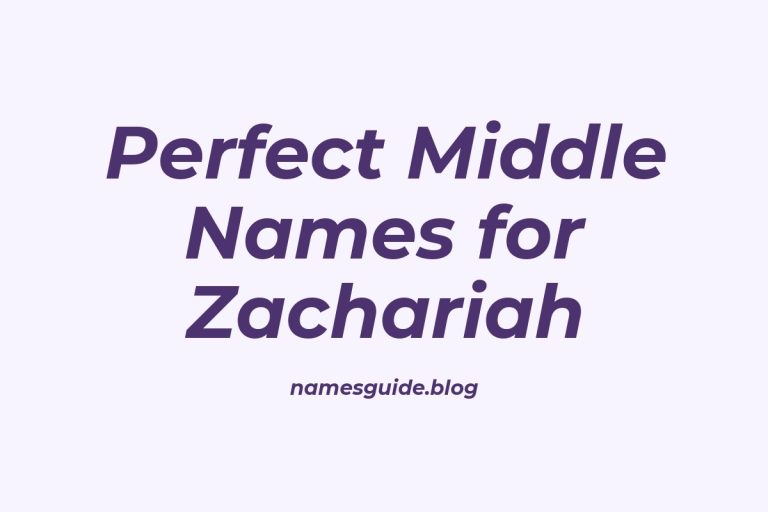 36+ Perfect Middle Names for Zachariah