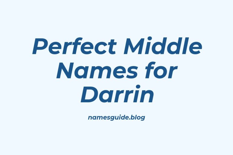 53+ Perfect Middle Names for Darrin