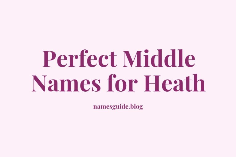 78+ Perfect Middle Names for Heath: Find the Ideal Fit