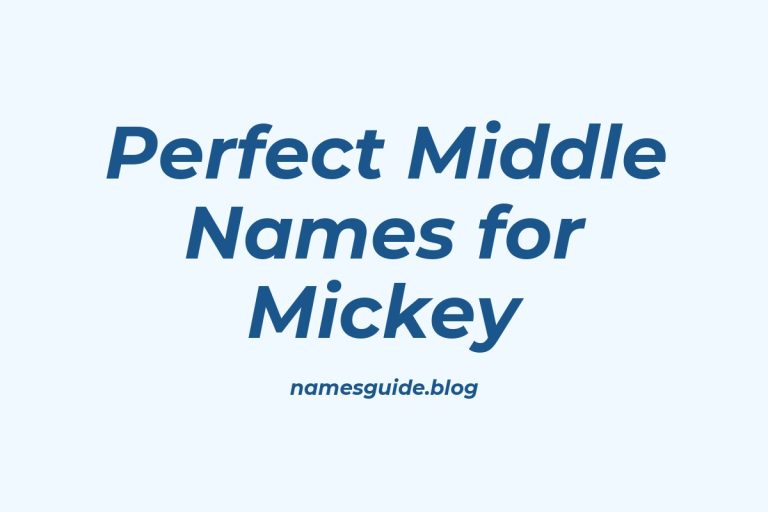 45+ Perfect Middle Names for Mickey