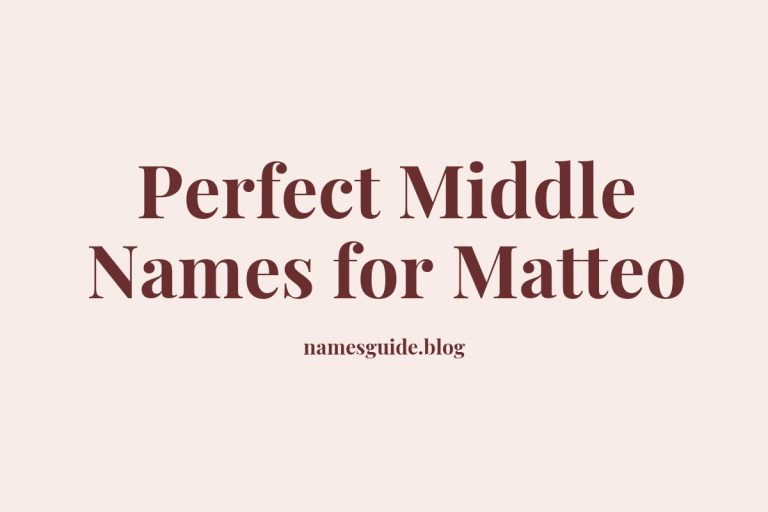 59+ Perfect Middle Names for Matteo: Find the Ideal Match