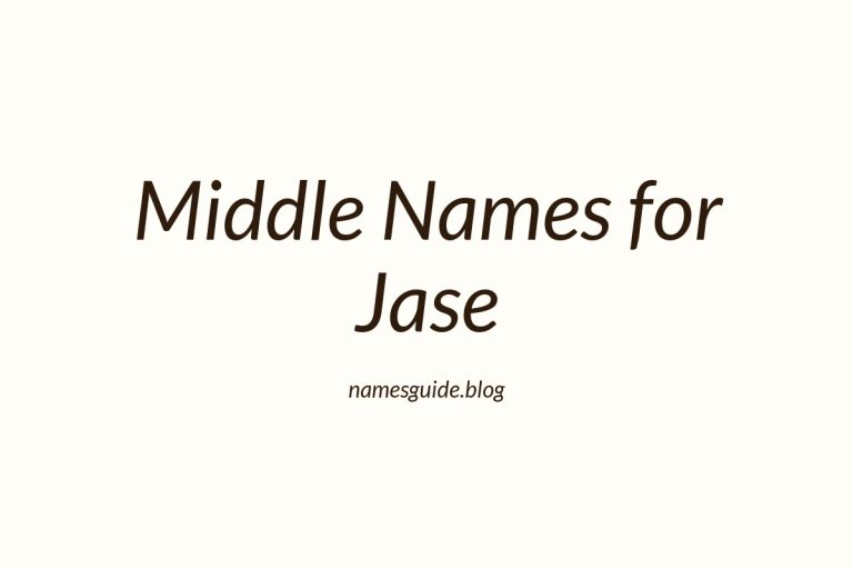 60+ Middle Names for Jase: The Ultimate Guide