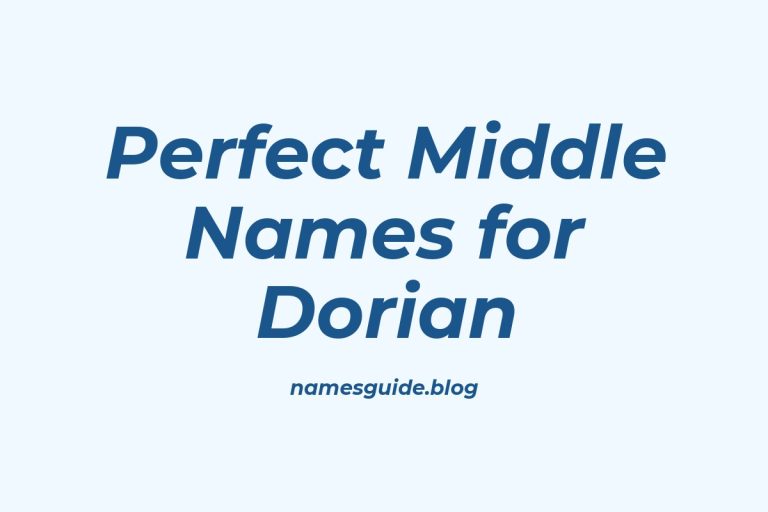64+ Perfect Middle Names for Dorian