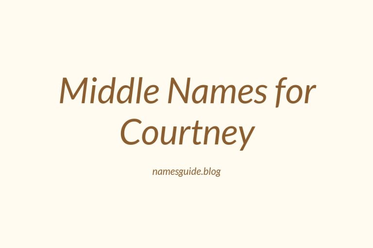 62+ Middle Names for Courtney: The Ultimate List