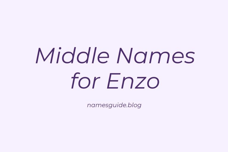 71+ Perfect Middle Names for Enzo: Find the Ideal Match