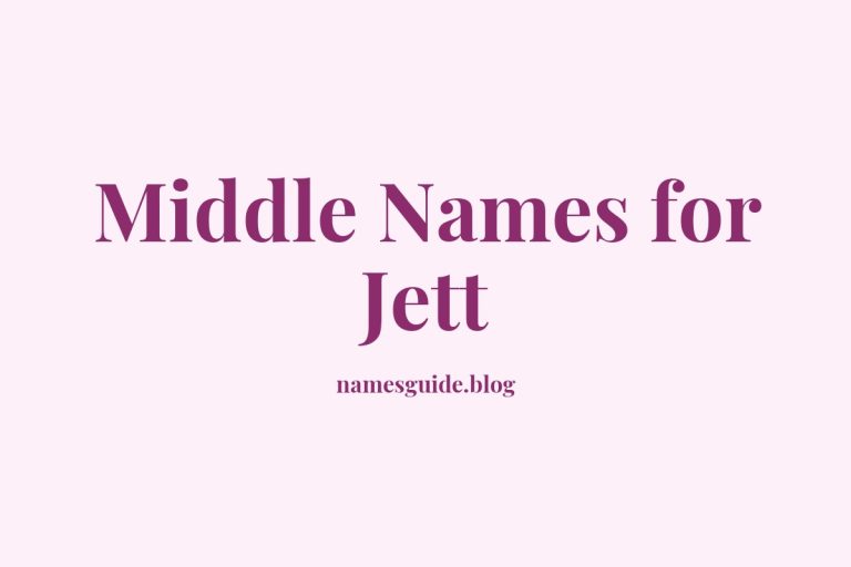 81+ Middle Names for Jett: The Ultimate Guide