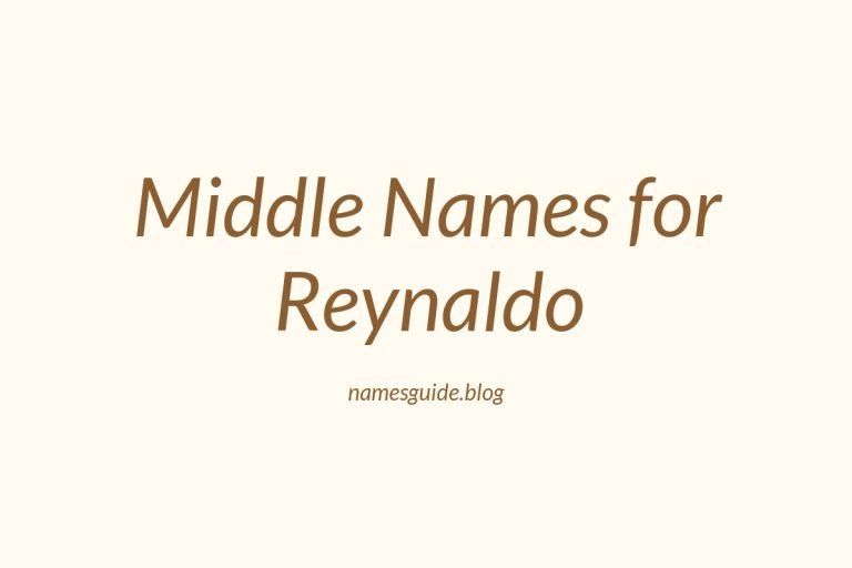 85+ Middle Names for Reynaldo: The Perfect Complement