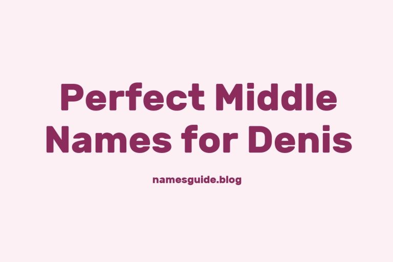 38+ Perfect Middle Names for Denis: Find the Ideal Match