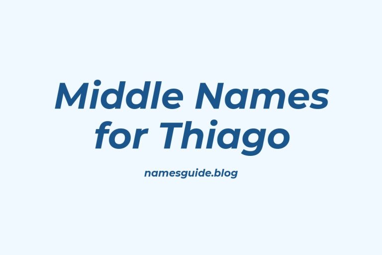 77+ Middle Names for Thiago: The Ultimate Guide