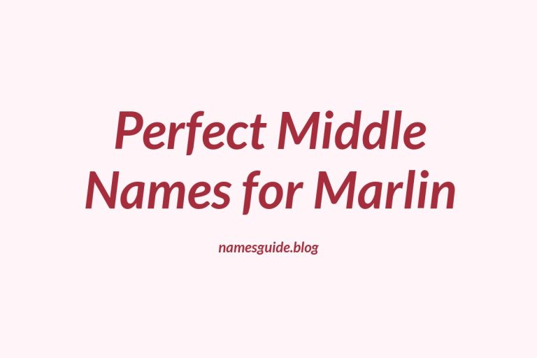 48+ Perfect Middle Names for Marlin