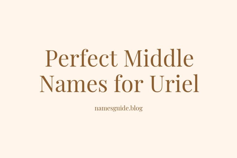 61+ Perfect Middle Names for Uriel