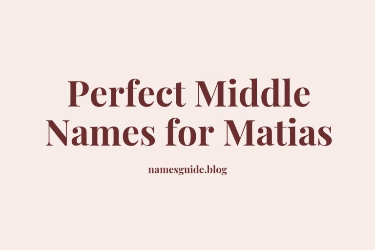 52+ Perfect Middle Names for Matias