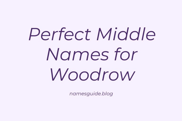 79+ Perfect Middle Names for Woodrow: Find the Ideal Fit