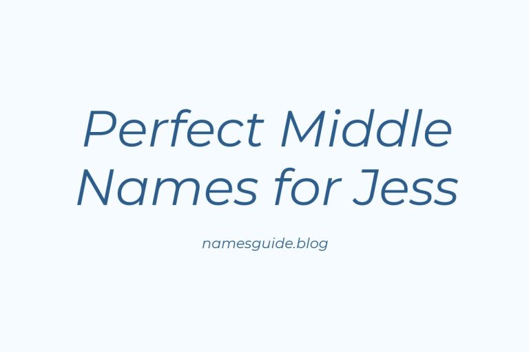 83+ Perfect Middle Names for Jess: Find the Ideal Match
