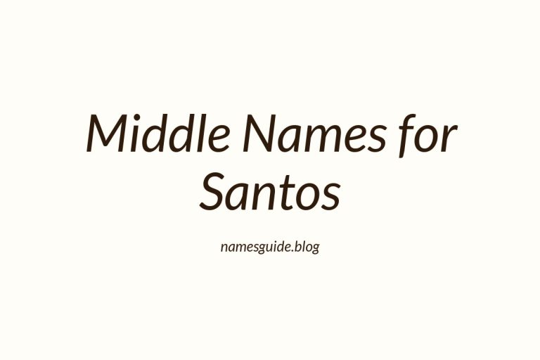 42+ Middle Names for Santos: The Perfect Complement