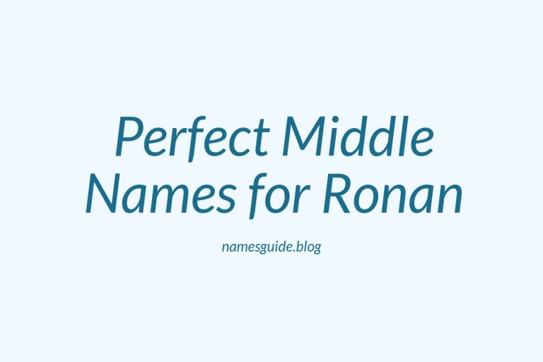 75+ Perfect Middle Names for Ronan: Find the Ideal Match