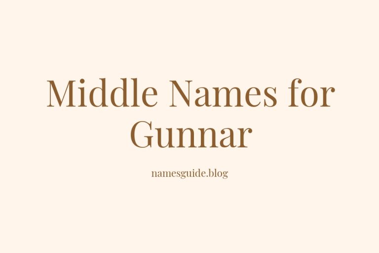 67+ Middle Names for Gunnar: The Ultimate Guide