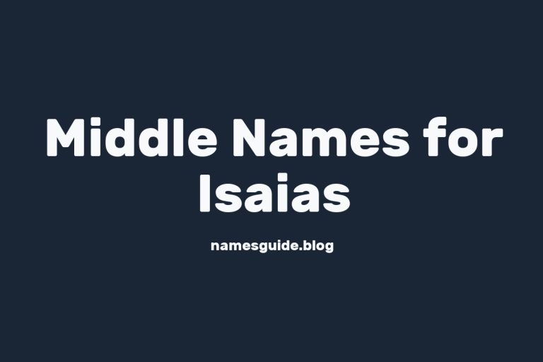 44+ Middle Names for Isaias: The Perfect Complement