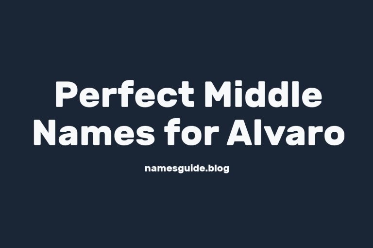 43+ Perfect Middle Names for Alvaro
