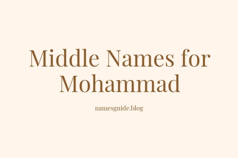60+ Middle Names for Mohammad: The Ultimate Guide