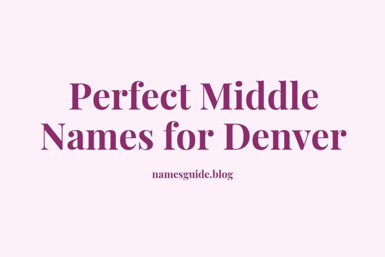 64+ Perfect Middle Names for Denver
