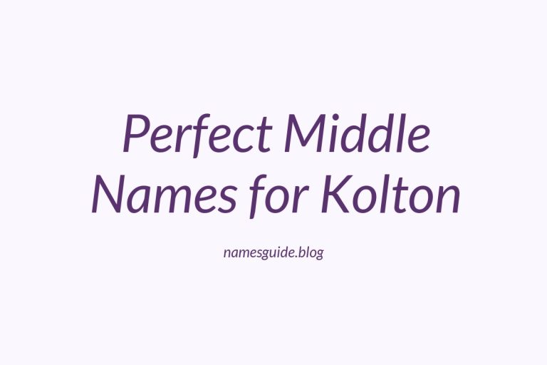 55+ Perfect Middle Names for Kolton: Find the Ideal Match
