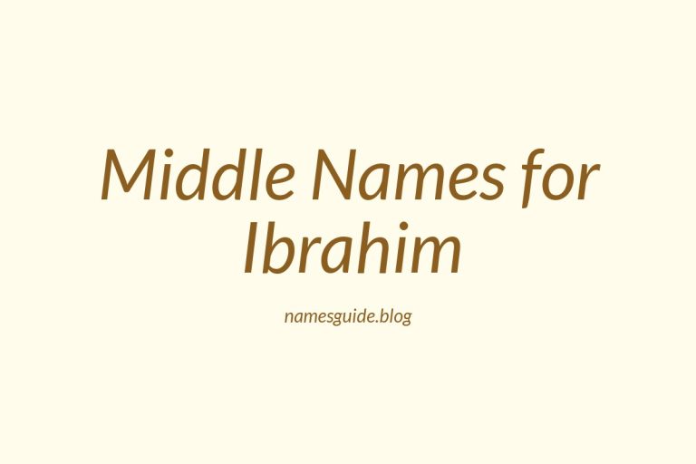 65+ Middle Names for Ibrahim: The Perfect Complement