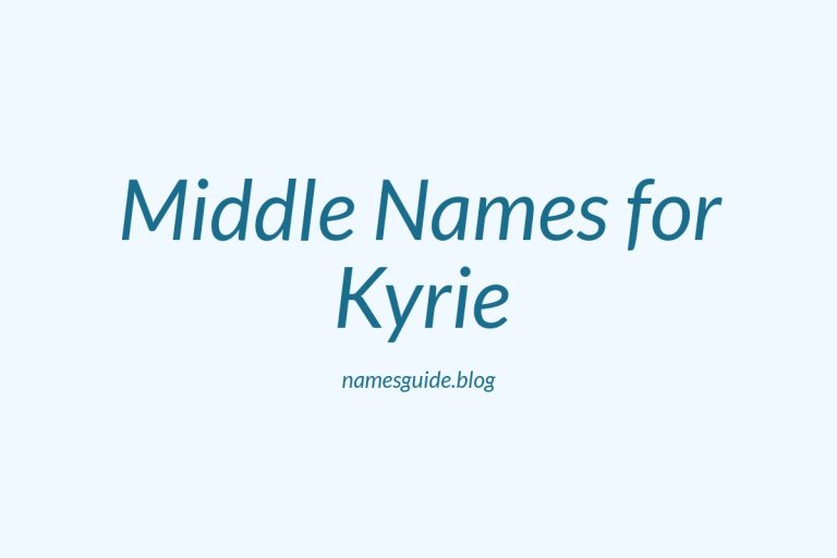 38+ Middle Names for Kyrie: The Perfect Complement