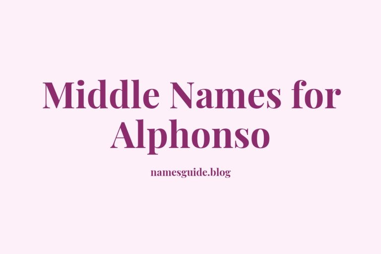 48+ Middle Names for Alphonso: The Perfect Complement
