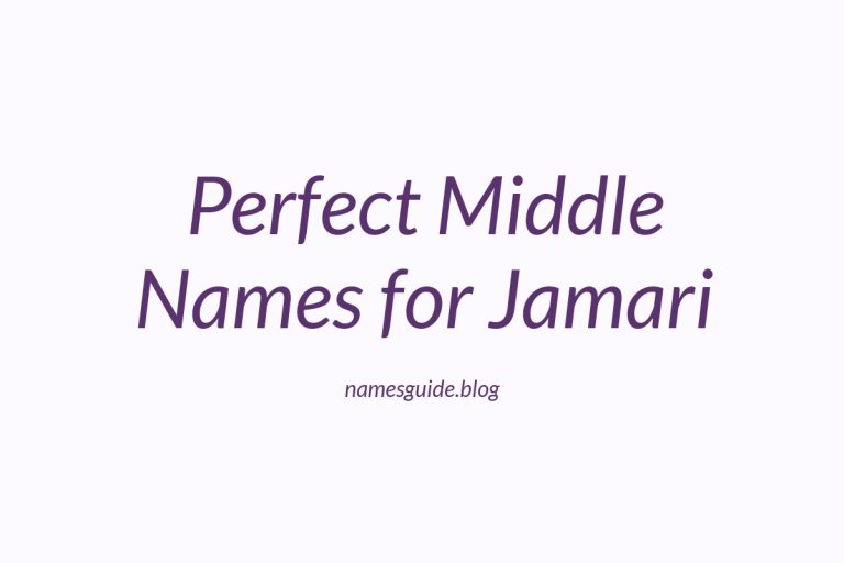 70+ Perfect Middle Names for Jamari