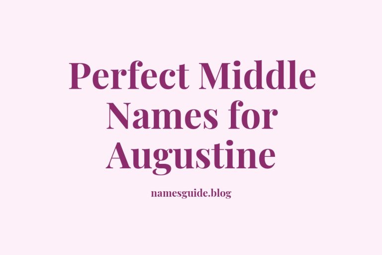 64+ Perfect Middle Names for Augustine