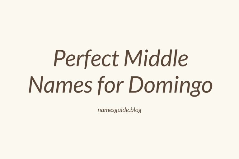 85+ Perfect Middle Names for Domingo
