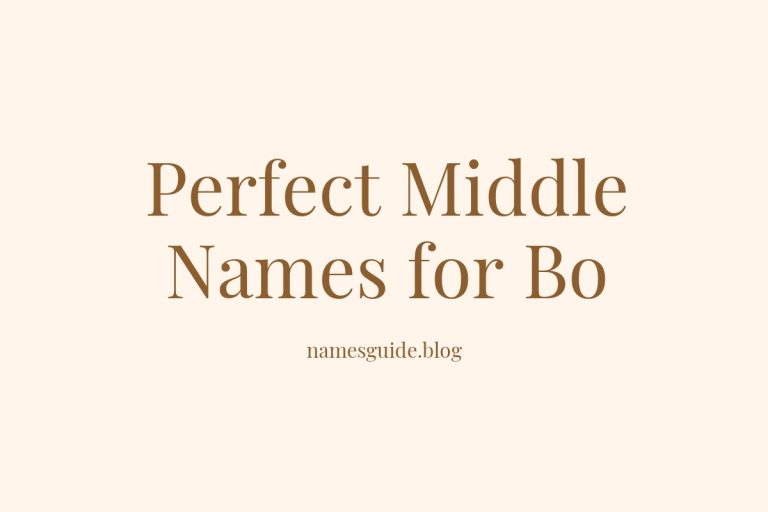38+ Perfect Middle Names for Bo: Find the Ideal Match