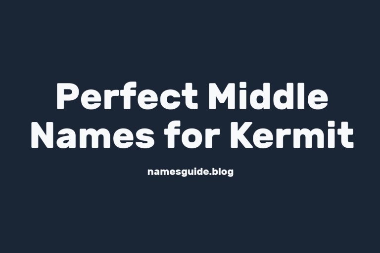 71+ Perfect Middle Names for Kermit