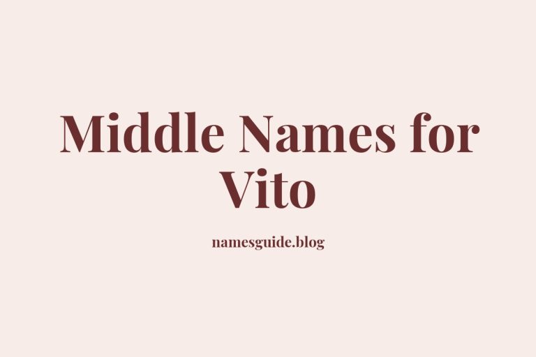 78+ Middle Names for Vito: The Ultimate Guide