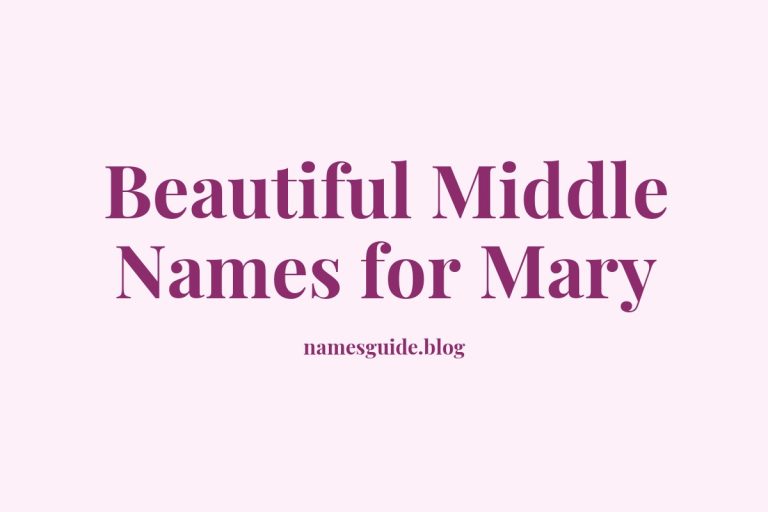 52+ Beautiful Middle Names for Mary: Find the Perfect Match