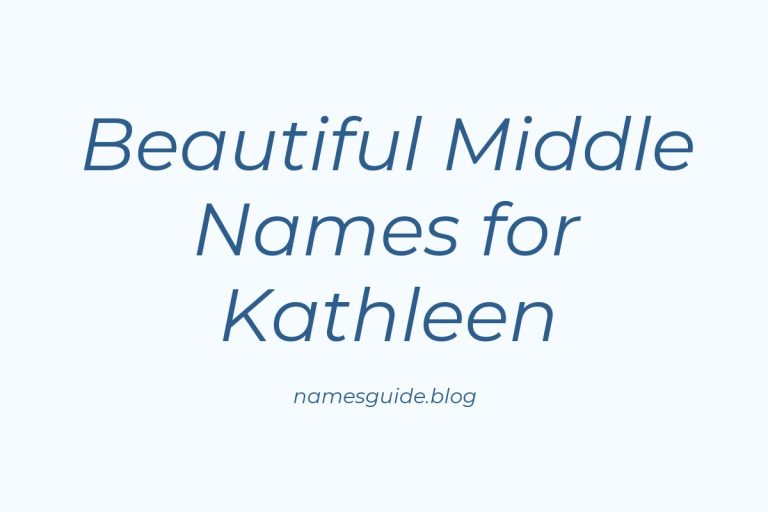 39+ Beautiful Middle Names for Kathleen