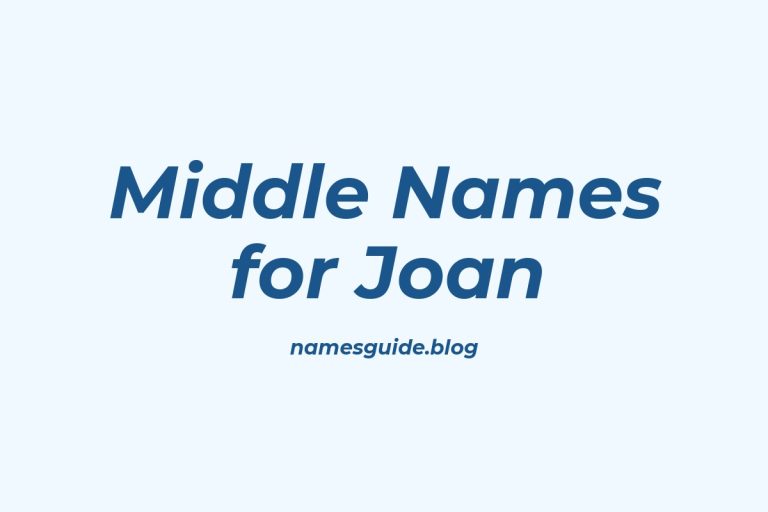 56+ Middle Names for Joan: The Perfect Complement