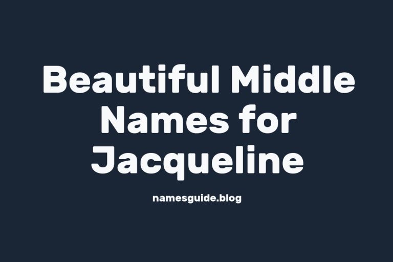 37+ Beautiful Middle Names for Jacqueline